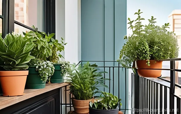 베란다 텃밭 가꾸기 노하우 - **Prompt 1: Lush Urban Balcony Oasis**
"A vibrant, sun-drenched urban balcony transformed into a...